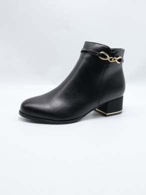 Botki damskie ocieplane na obcasie (36-41) BL-60 BLACK