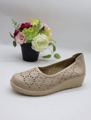 Półbuty damskie na koturnie (39-43) DX8119 BEIGE