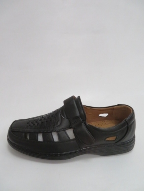 Półbuty męskie -skórzane (40-46) 3847-1 BLACK