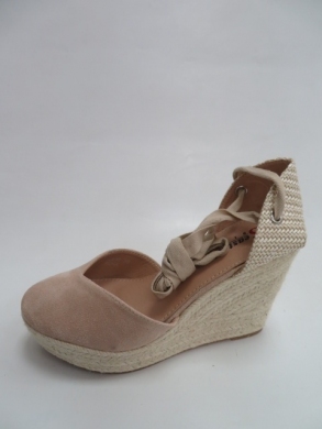 Sandały damskie na koturnie (36-41) LLL259 BEIGE