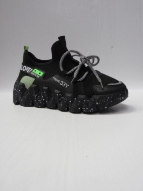 Buty sportowe damskie na płaskim (36-41) NB597 BLACK