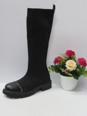 Kozaki damskie na płaskim (36-41) RYJ-192 BLACK