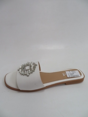 Klapki damskie na płaskim (36-41) 5013 WHITE