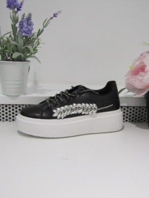 Buty sportowe damskie na płaskim (36-41) N09 BLACK