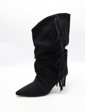 Kozaki damskie na szpilce (36-41) CLS-581 BLACK