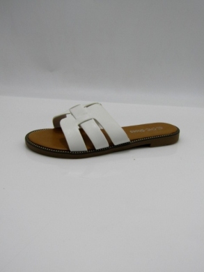 Klapki damskie na płaskim (36-41) N24-011 WHITE
