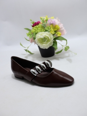 Baleriny damskie (36-41) H8-1038 BROWN