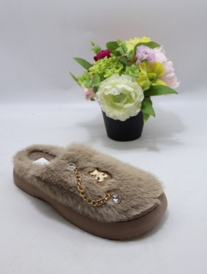 Kapcie damskie ocieplane (36-41) YL-321 KHAKI