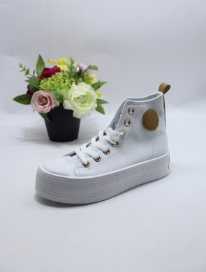 Trampki damskie na płaskim (36-41) 6184 WHITE