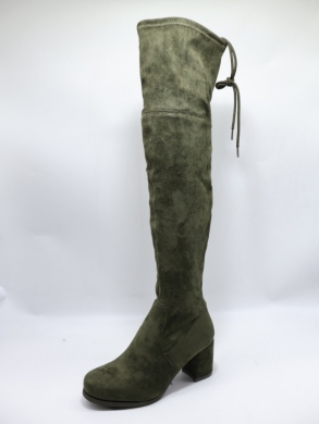 Kozaki damskie na obcasie (36-41) LH108 GREEN
