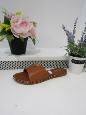 Klapki damskie na płaskim (36-41) 5130 CAMEL