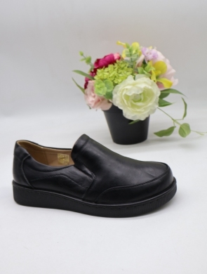 Półbuty damskie na płaskim (36-41) TC06-12 BLACK