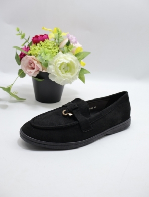 Mokasyny damskie na płaskim (36-41) 9038 BLACK