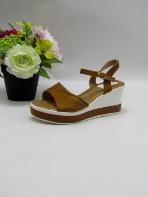 Sandały damskie na koturnie (36-41) 925-5 CAMEL