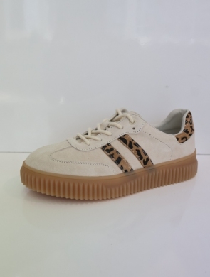 Buty sportowe damskie na płaskim (36-41) GD-XF-199 BE/LEO