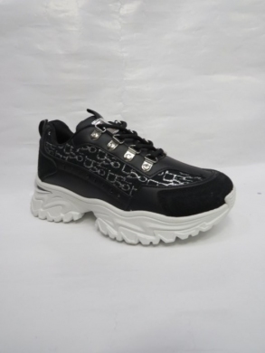 Buty sportowe damskie na płaskim (36-41) AB-967 BLACK