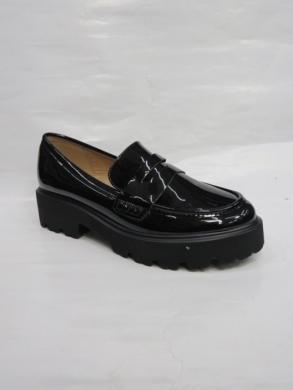 Mokasyny damskie na płaskim (36-41) 588A BLACK