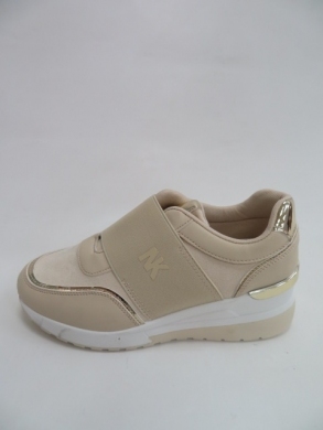 Buty sportowe damskie na koturnie (36-41) NB512 BEIGE
