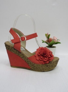 Sandały damskie na koturnie (36-41) S9001 RED