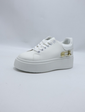 Buty sportowe damskie na płaskim (36-41) NN601 WHITE