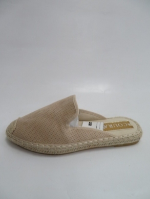 Klapki damskie na płaskim (36-41) 4821 BEIGE