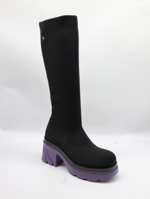 Kozaki damskie na obcasie (36-41) LQ33 PURPLE