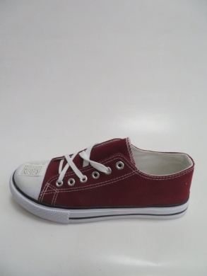 Trampki damskie na płaskim (36-41) WQ-801 WINE