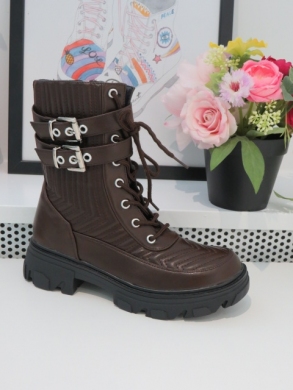 Trapery damskie ocieplane (36-41) LY216 BROWN