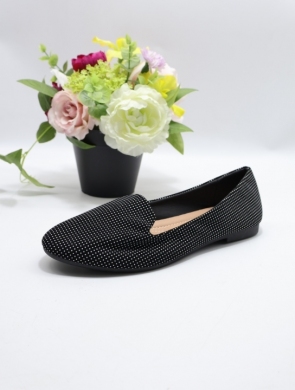 Baleriny damskie (36-41) 81195-4B BL/WHITE