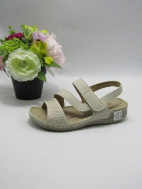 Sandały damskie na płaskim (36-42) 21304-4 BEIGE