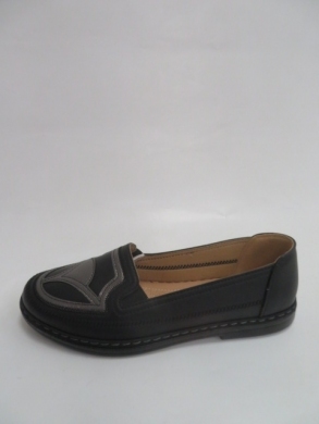 Mokasyny damskie na płaskim (36-41) AH3 BLACK/GUN