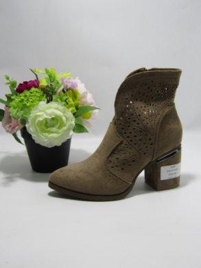 Botki damskie na obcasie (36-41) H151-3 COFFE