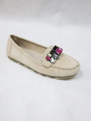 Mokasyny damskie na płaskim (36-41) GS33 BEIGE