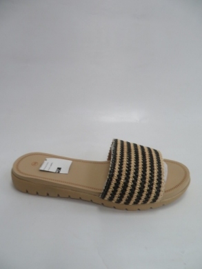Klapki damskie na płaskim (36-41) 809 BLACK