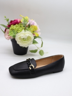 Mokasyny damskie na płaskim (36-41) HX-61 BLACK
