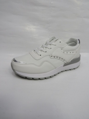 Buty sportowe damskie na płaskim (36-41) 1155 WHITE