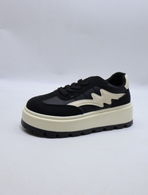 Buty sportowe damskie na płaskim (36-41) 25802 BLACK