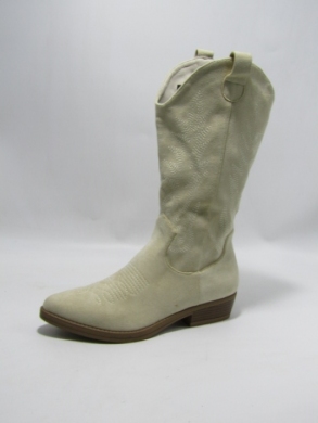 Kozaki damskie na płaskim (36-41) BM58 BEIGE