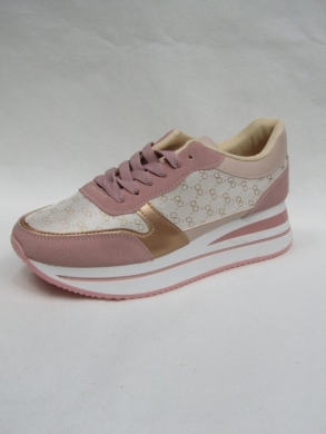 Buty sportowe damskie na koturnie (36-41) S068 PINK