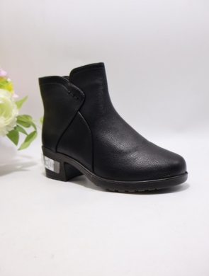 Botki damskie ocieplane na obcasie (36-41) JF-52 BLACK