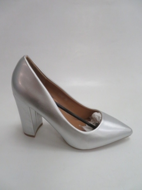 Czółenki damskie na obcasie (36-41) 6540 SILVER