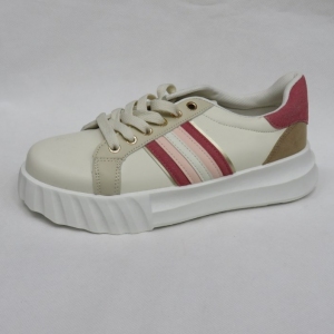 Buty sportowe damskie na płaskim (36-41) B2220 BEIGE