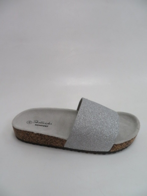 Klapki damskie na płaskim (36-41) 0510 SILVER