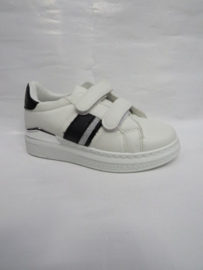 Buty sportowe dziewczęce (30-35) 0-129 WHITE/BLACK