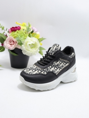 Buty sportowe damskie na koturnie (36-41) GD-72 BLACK
