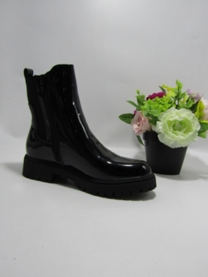 Botki damskie na płaskim (36-41) 3018-16 BLACK