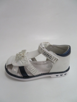 Sandały dziewczęce (22-27) D923 WHITE/BLUE