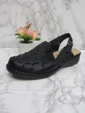 Sandały damskie na koturnie (36-41) J19-15 BLACK