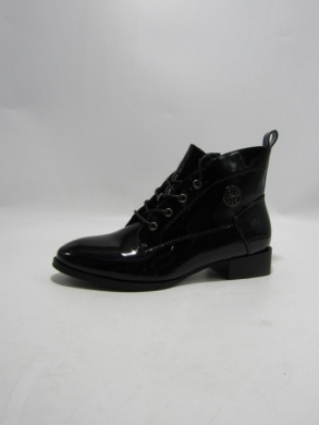 Botki damskie ocieplane na płaskim (36-41) H2406 BLACK