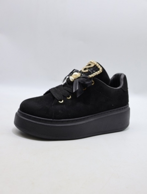Buty sportowe damskie na płaskim (36-41) 8813 BLACK
